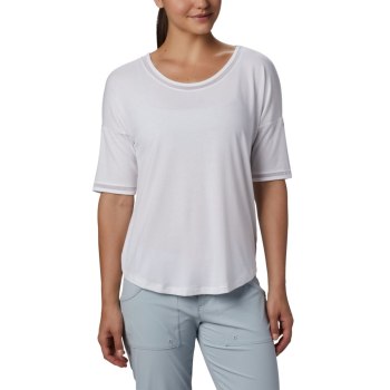 Columbia Ženske PFG Fishing - Water Knit 3/4 Sleeve Bijele | HTJC-65834